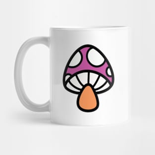 Lesbian Mushroom Discrete Pride Flag Mug